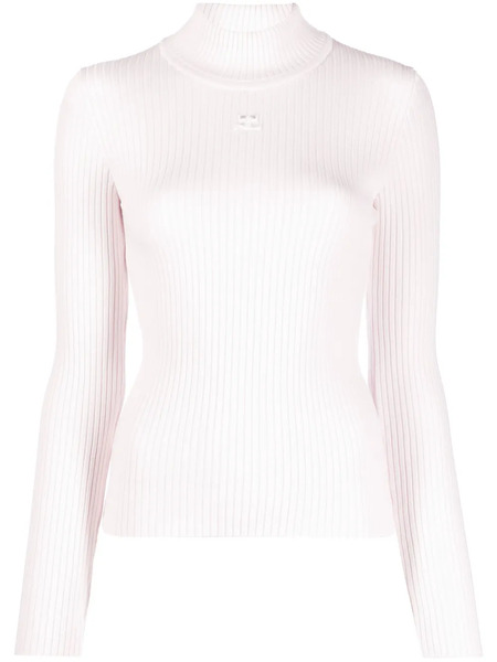  Courrèges Reedition Ribbed Sweater - Pink 