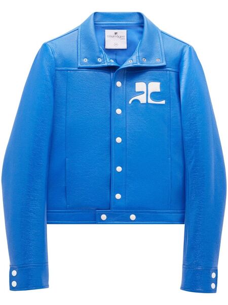  Courrèges Reedition Vinyl Jacket - Blue 