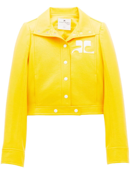  Courrèges Reedition Vinyl Jacket - Yellow 