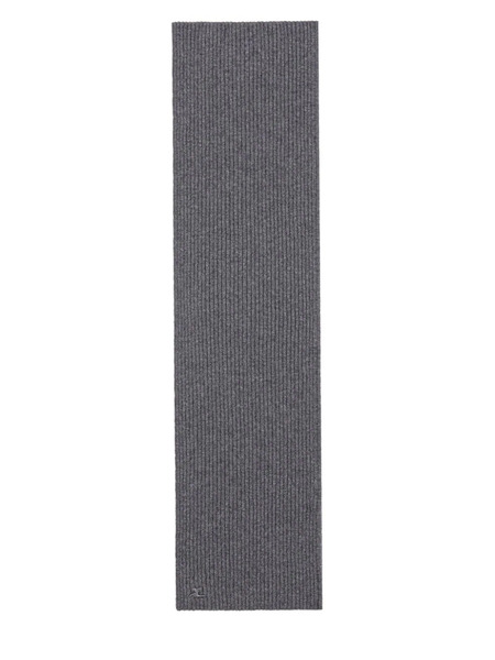  Courrèges Ribbed Wool Scarf - Grey 