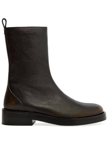  Courrèges Rider Leather Boots - Brown 