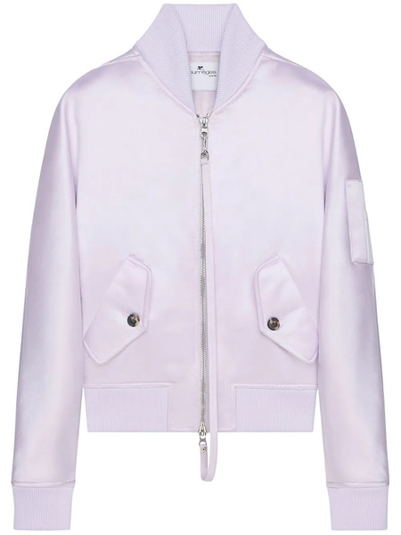  Courrèges Satin Bomber Jacket - Pink 