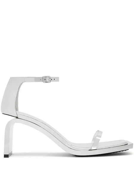  Courrèges Stream Mirror Sandals - Silver 