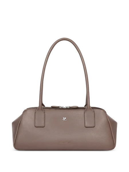  Courrèges Strip Leather Shoulder Bag - Neutrals 