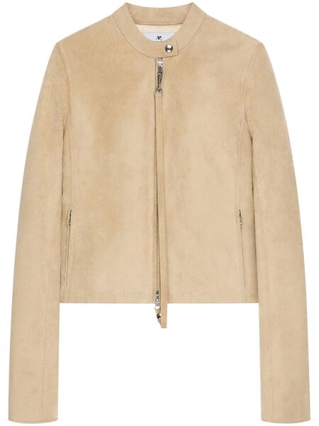  Courrèges Suede Jacket - Neutrals 