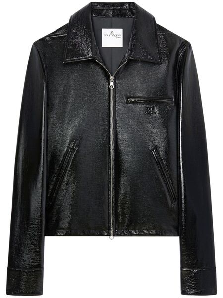  Courrèges Vinyl Jacket - Black 