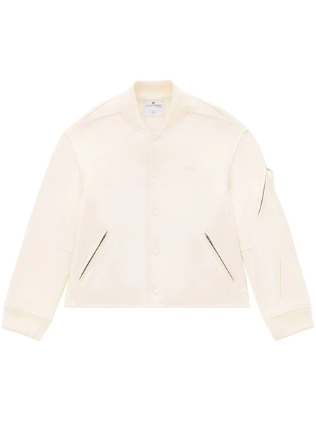  Courrèges Wool Bomber Jacket - Neutrals 