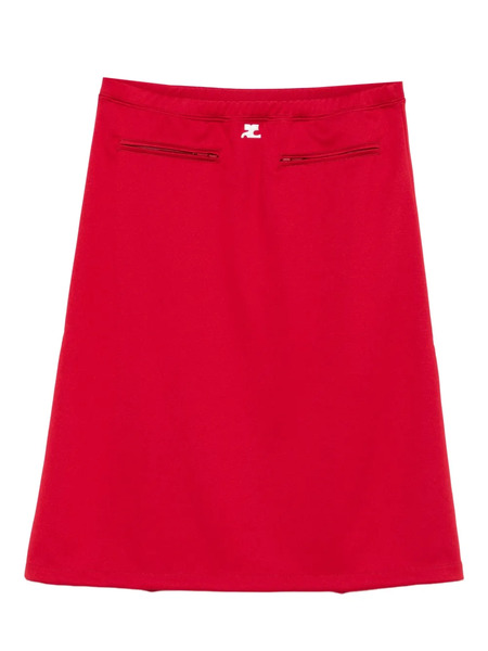  Courrèges Zip-pocket Skirt - Red 