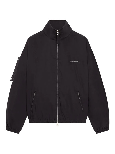  Courrèges Zip-up Bomber Jacket - Black 
