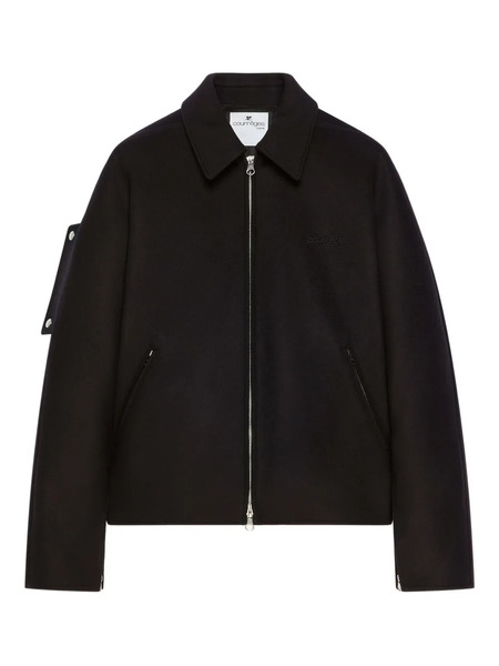  Courrèges Zip-up Jacket - Black 