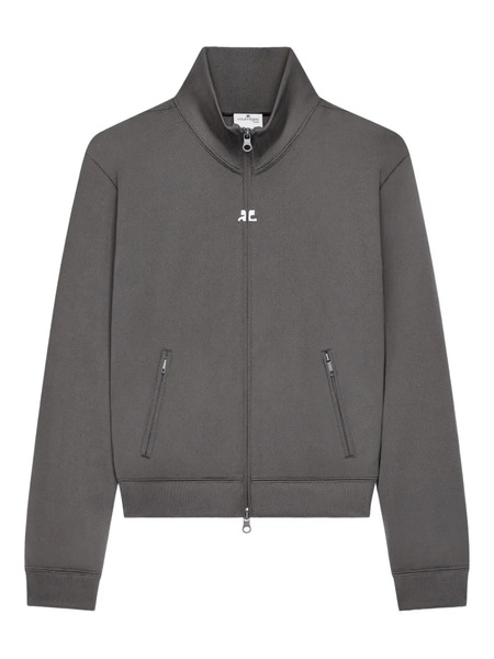  Courrèges Zip-up Logo Jacket - Grey 