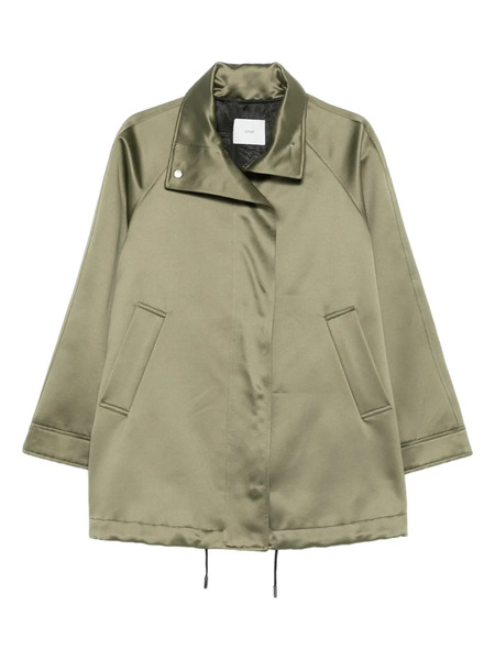  Covert Drawstring-hem Jacket - Green 