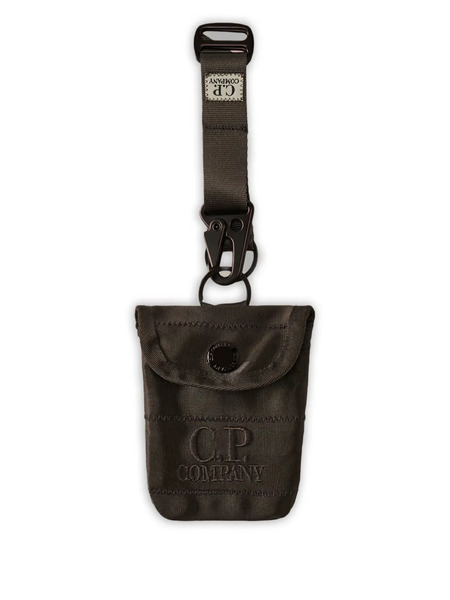  C.p. Company Button-fastening Keyring - Grey 