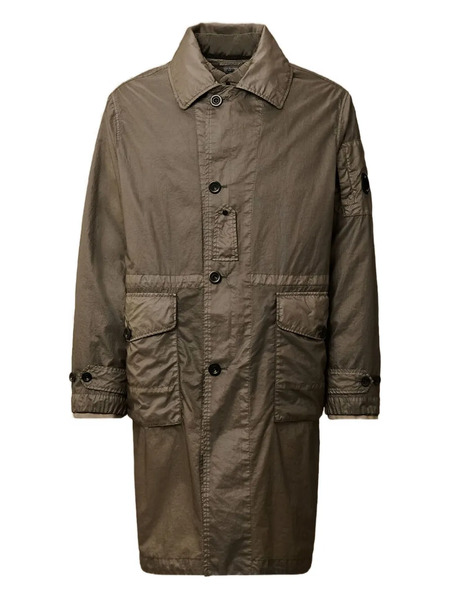  C.p. Company Button Patch-pocket Coat - Grey 