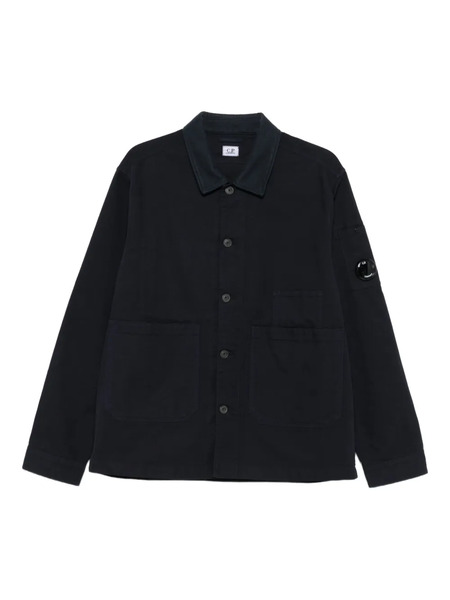  C.p. Company Buttoned Patch-pocket Jacket - Blue 