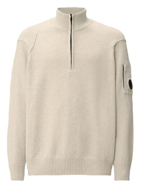  C.p. Company Half-zip Sweater - Neutrals 