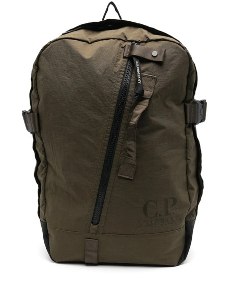  C.p. Company Logo-embroidered Backpack - Green 