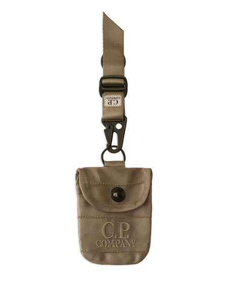  C.p. Company Logo-embroidered Keyring - Neutrals 