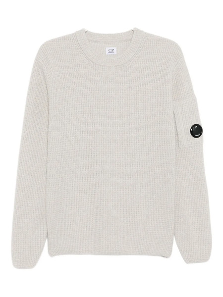  C.p. Company Logo-patch Jumper - Grey 