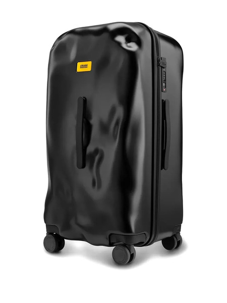  Crash Baggage Hammered-effect Top-handle Luggage - Black 