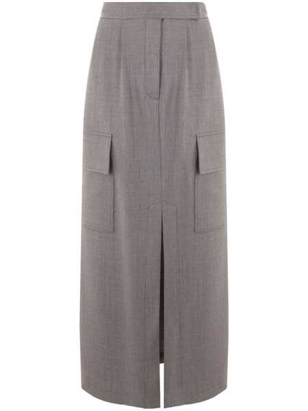  Crida Chioggia Midi Skirt - Grey 