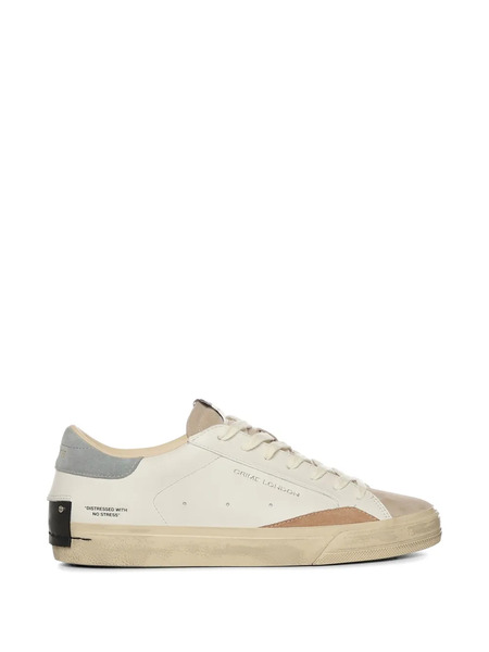  Crime London Distressed 2.0 Leather Sneakers - Neutrals 
