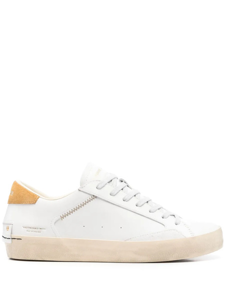  Crime London Distressed Sneakers - White 