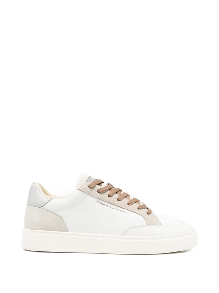  Crime London Suede Panel Sneakers - White 