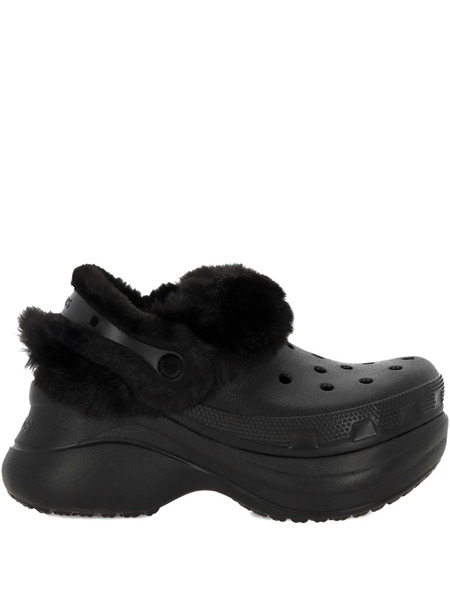  Crocs Bae Textured Lined Platform Slip-on - Black 