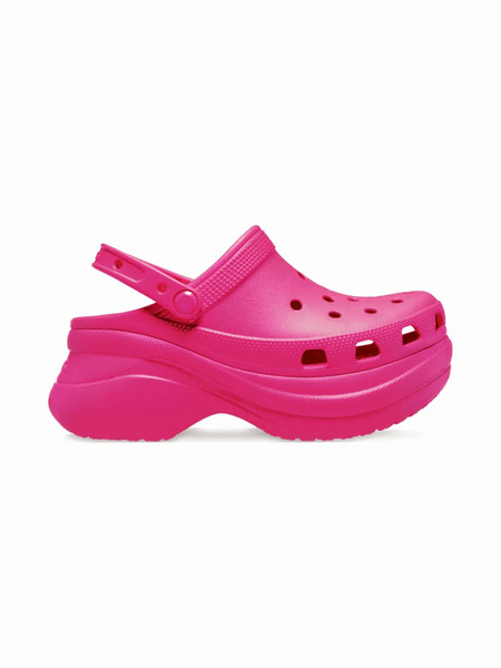  Crocs Kids Bae Perforated Slide Clogs - Pink 
