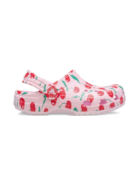  Crocs Kids Cherry-print Clogs - Pink 