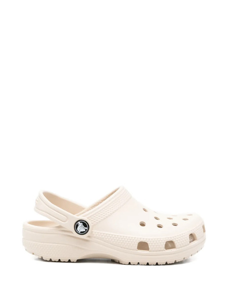  Crocs Kids Classic K Perforated Strap Slippers - Neutrals 