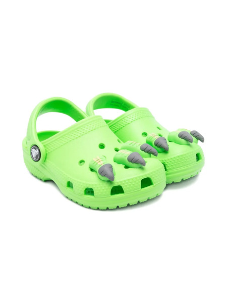  Crocs Kids Dinosaur Claw Clogs - Green 