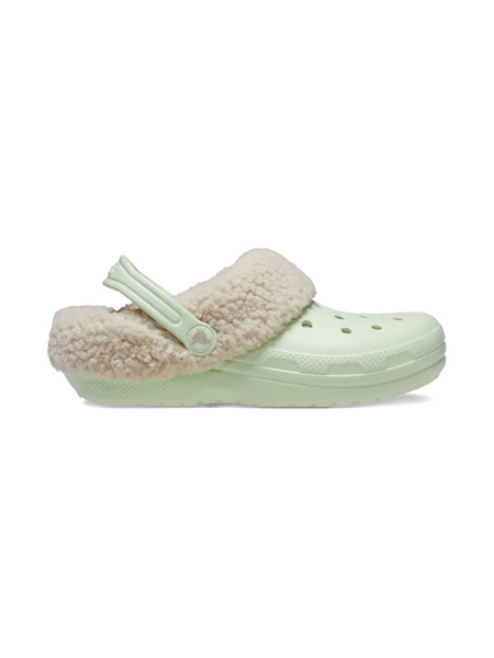 Crocs Kids Faux-fur Lined Clogs - Green 