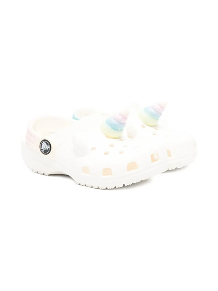  Crocs Kids I Am Rainbow Unicorn Clogs - White 