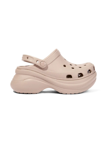  Crocs Kids Platform Perforated Sandals - Neutrals 