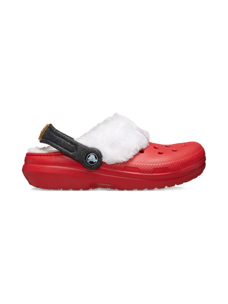  Crocs Kids Santa Lined Clogs - Red 