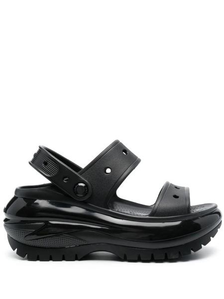  Crocs Mega Crush Rubber Sandals - Black 