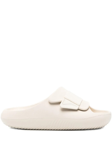  Crocs Mellow Luxe Strap-detail Slides - Neutrals 