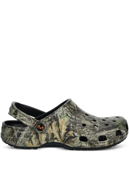 Crocs Perforated Print Slides - Green 