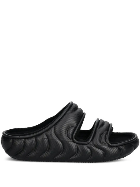  Crocs Textured Strap Slides - Black 