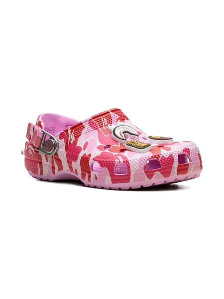  Crocs X A Bathing Ape Clog camo Pink Sneakers 