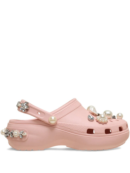  Crocs X Simone Rocha Pearl-embellishment Clogs - Pink 