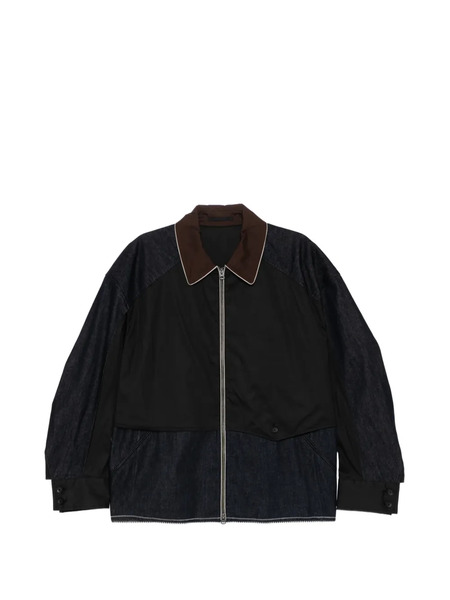  Croquis Colour-block Jacket - Black 