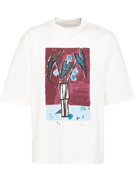  Croquis Pattern-printed T-shirt - White 