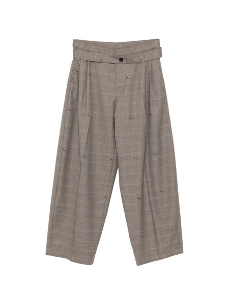 Croquis Plaided Trousers - Brown 