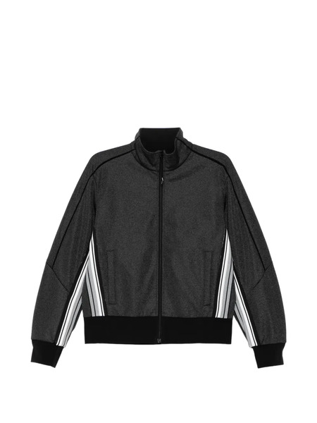  Croquis Striped Zip-up Sweatshirt - Grey 
