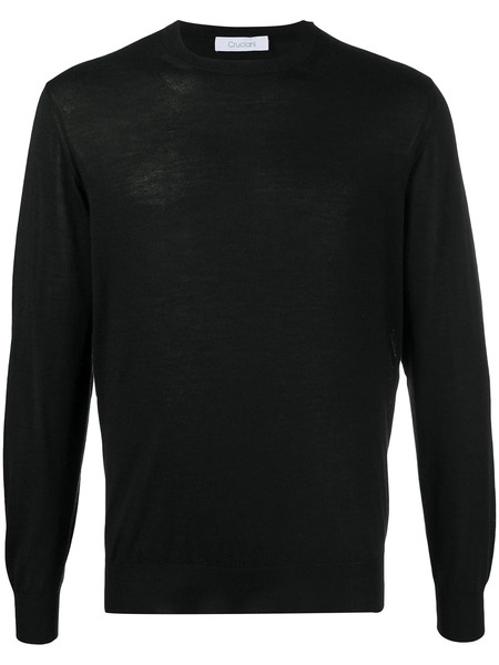  Cruciani Crew Neck Knit Jumper - Black 