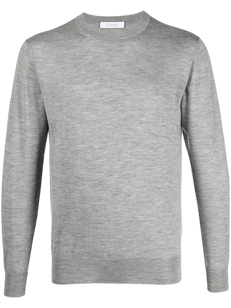  Cruciani Crew Neck Knit Jumper - Grey 