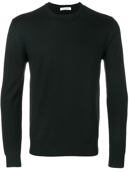  Cruciani Ribbed Trim Sweatshirt - Black 